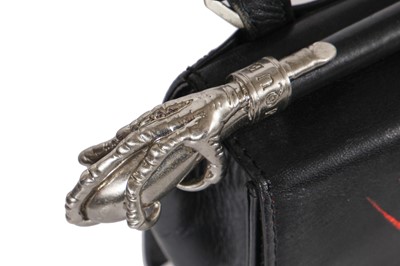 Lot 245 - An Alexander McQueen black leather shoulder bag, circa 2010