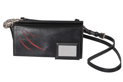 Lot 245 - An Alexander McQueen black leather shoulder bag, circa 2010