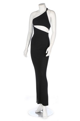 Lot 180 - A Gianni Versace black silk jersey...
