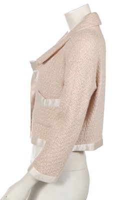 Lot 235 - A Chanel by Karl Lagerfeld cream bouclé jacket, Spring-Summer 1990