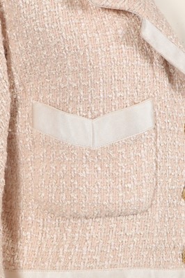 Lot 235 - A Chanel by Karl Lagerfeld cream bouclé jacket, Spring-Summer 1990