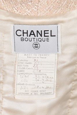 Lot 235 - A Chanel by Karl Lagerfeld cream bouclé jacket, Spring-Summer 1990