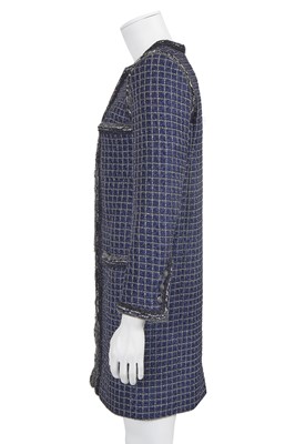 Lot 1 - A fine Chanel by Karl Lagerfeld fantasy tweed checked coat, 'Paris Cosmopolite' collection, Metiers d'Art, Pre-Fall 2017