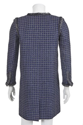 Lot 1 - A fine Chanel by Karl Lagerfeld fantasy tweed checked coat, 'Paris Cosmopolite' collection, Metiers d'Art, Pre-Fall 2017