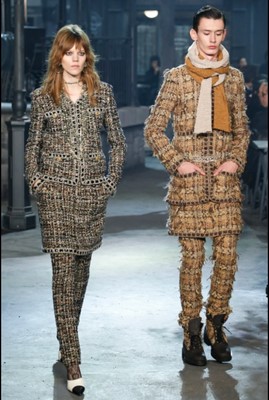 Lot 2 - A Chanel by Karl Lagerfeld distressed fantasy tweed jacket, 'Paris-Rome' collection, Metiers d'Art, Pre-Fall 2016