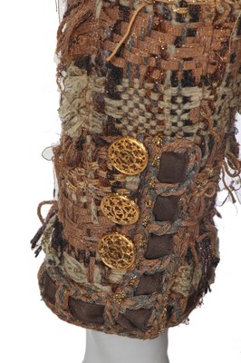 Lot 2 - A Chanel by Karl Lagerfeld distressed fantasy tweed jacket, 'Paris-Rome' collection, Metiers d'Art, Pre-Fall 2016