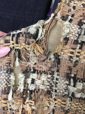 Lot 2 - A Chanel by Karl Lagerfeld distressed fantasy tweed jacket, 'Paris-Rome' collection, Metiers d'Art, Pre-Fall 2016