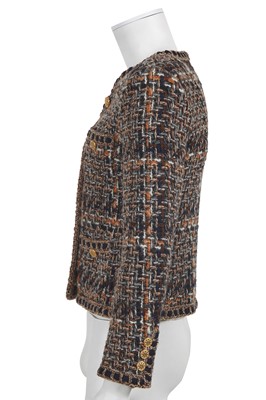 Lot 3 - A Chanel by Karl Lagerfeld tweed jacket in autumnal shades, 'Paris-Rome' collection, Métiers d'Art, Pre-Fall 2016