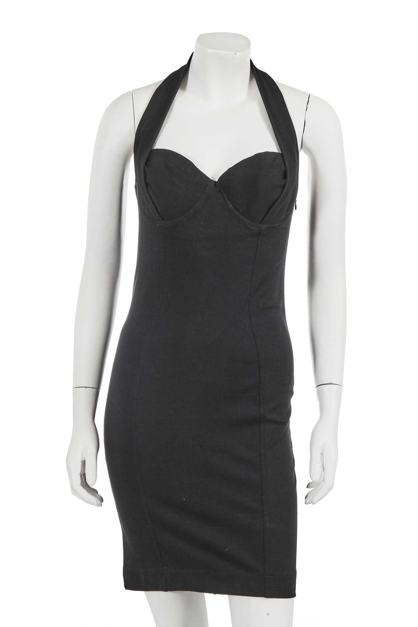 Lot 336 - A Jean Paul Gaultier black jersey dress, 2010s