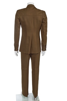 Lot 157 - A Biba men's futuristic brown wool suit, circa 1974