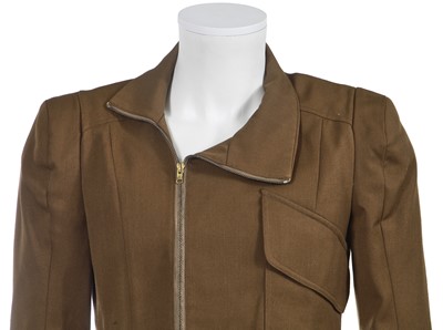 Lot 157 - A Biba men's futuristic brown wool suit, circa 1974