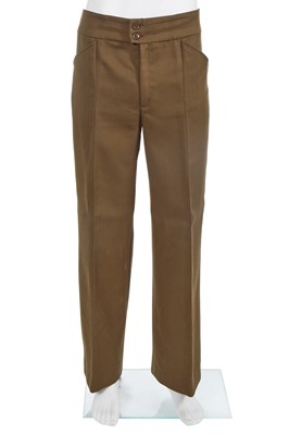 Lot 157 - A Biba men's futuristic brown wool suit, circa 1974