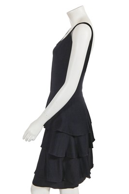 Lot 702 - A Mary Quant black moss crêpe dress, circa 1960