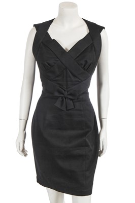 Lot 547 - A Thierry Mugler black cotton dress, early 1990s