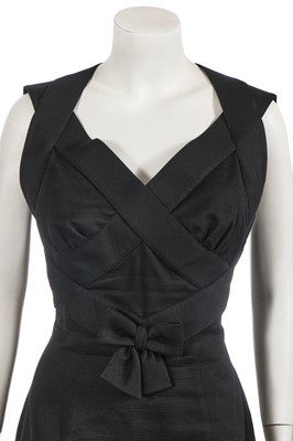 Lot 547 - A Thierry Mugler black cotton dress, early 1990s