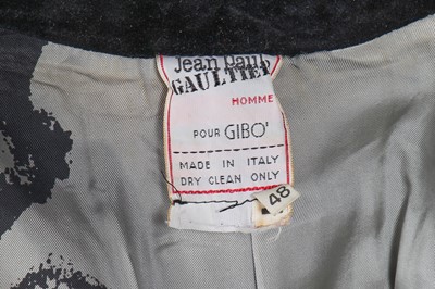 Lot 99 - A Jean Paul Gaultier men's black wool and faux-fur blazer, ‘Les Rock Stars’ collection, Autumn-Winter 1987-88