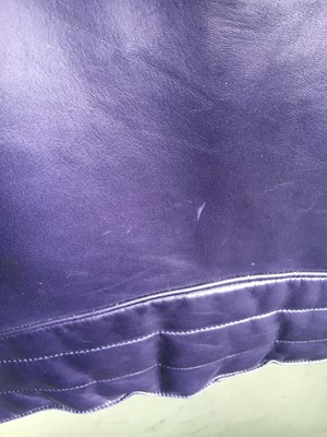 Lot 152 - A Claude Montana men's purple calfskin jacket, 1980s