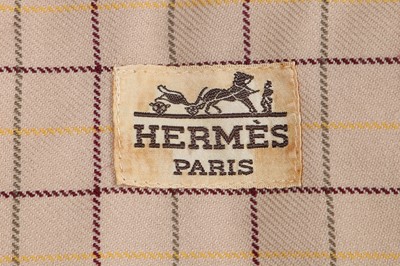 Lot 156 - An Hermès men's yellow cotton raincoat, 1970s