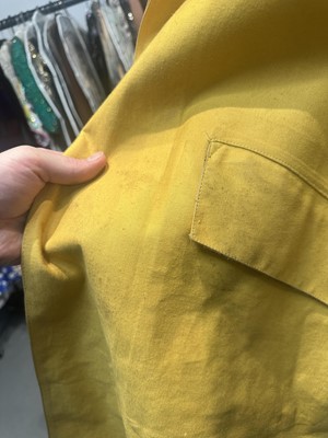 Lot 156 - An Hermès men's yellow cotton raincoat, 1970s