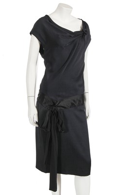 Lot 373 - An Alexander McQueen black silk dress, pre-collection, Spring-Summer 2007