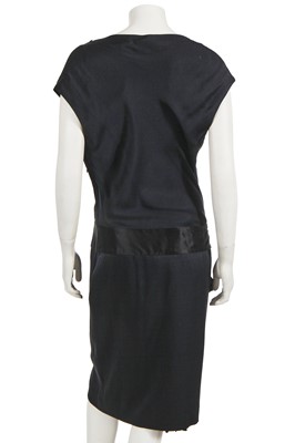 Lot 373 - An Alexander McQueen black silk dress, pre-collection, Spring-Summer 2007