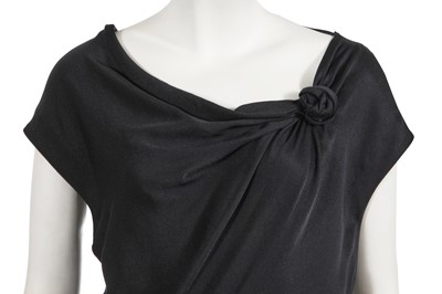 Lot 373 - An Alexander McQueen black silk dress, pre-collection, Spring-Summer 2007