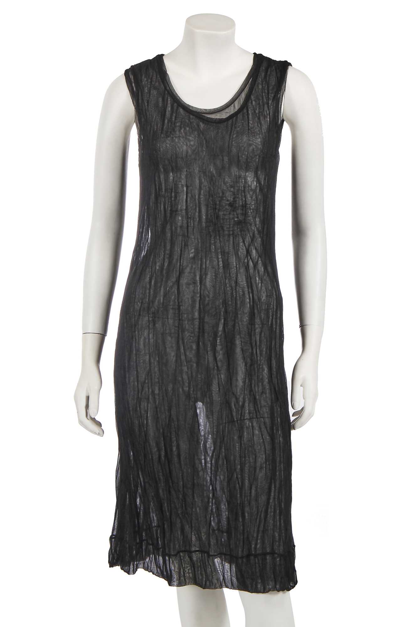 Lot 425 - A Yohji Yamamoto black nylon dress, 1990s