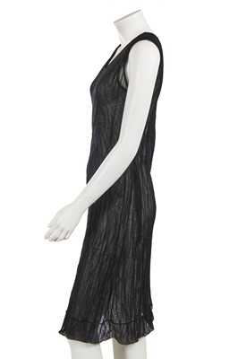 Lot 425 - A Yohji Yamamoto black nylon dress, 1990s
