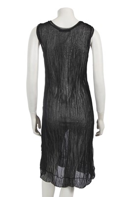 Lot 425 - A Yohji Yamamoto black nylon dress, 1990s