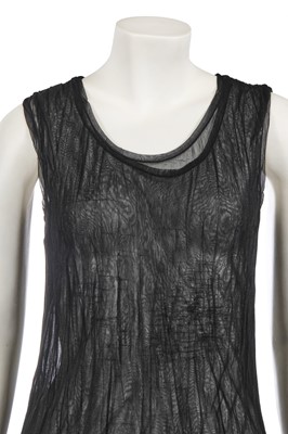 Lot 425 - A Yohji Yamamoto black nylon dress, 1990s