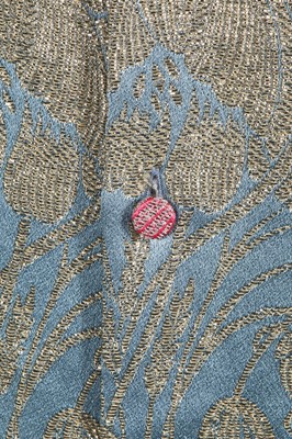 Lot 326 - A Gucci by Alessandro Michele blue and gold silk damask blouse, 2017