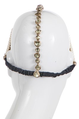 Lot 20 - A Chanel faux pearl and diamond Matha Patti headpiece, 'Paris-Bombay' collection, Métiers d'Art, Pre-Fall 2012