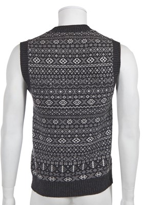 Lot 4 - A Chanel by Karl Lagerfeld grey and white cashmere Fair Isle sweater, 'Paris-Rome' collection, Métiers d'Art, Pre-Fall 2016