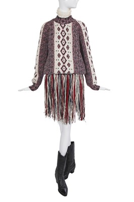 Lot 18 - A Chanel by Karl Lagerfeld knitted alpaca-blend ensemble, 'Paris-Dallas' collection, Métiers d'Art, Pre-Fall 2014