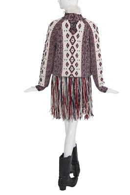 Lot 18 - A Chanel by Karl Lagerfeld knitted alpaca-blend ensemble, 'Paris-Dallas' collection, Métiers d'Art, Pre-Fall 2014