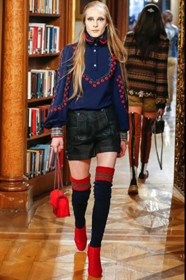 Lot 14 - A Chanel by Karl Lagerfeld lederhosen-inspired ensemble, 'Paris-Salzburg' collection, Métiers d'Art, Pre-Fall 2015