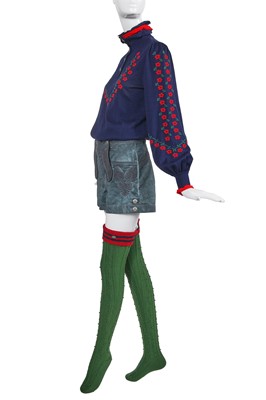 Lot 14 - A Chanel by Karl Lagerfeld lederhosen-inspired ensemble, 'Paris-Salzburg' collection, Métiers d'Art, Pre-Fall 2015