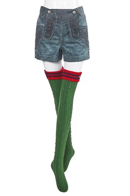 Lot 14 - A Chanel by Karl Lagerfeld lederhosen-inspired ensemble, 'Paris-Salzburg' collection, Métiers d'Art, Pre-Fall 2015