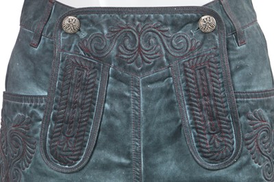 Lot 14 - A Chanel by Karl Lagerfeld lederhosen-inspired ensemble, 'Paris-Salzburg' collection, Métiers d'Art, Pre-Fall 2015
