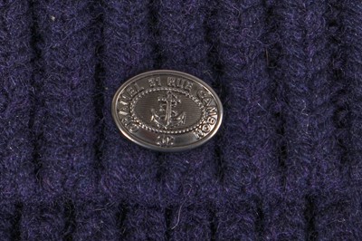Lot 189 - A pair of Chanel by Karl Lagerfeld blue wool-cashmere blend cable knit leg warmers, 'Paris-Hamburg' collection, Métiers d'Art, Pre-Fall 2018
