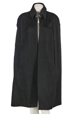 Lot 196 - A Chanel by Karl Lagerfeld black brushed cashmere cloak, 'Paris-Moscow' collection, Métiers d'Art, Pre-Fall 2009