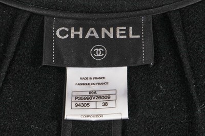 Lot 196 - A Chanel by Karl Lagerfeld black brushed cashmere cloak, 'Paris-Moscow' collection, Métiers d'Art, Pre-Fall 2009
