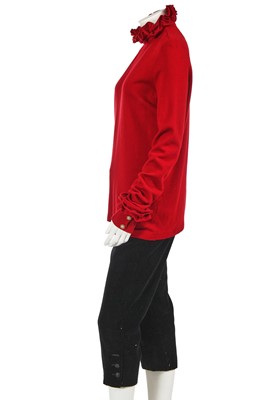 Lot 193 - A Chanel by Karl Lagerfeld red wool jersey sweater, 'Paris-Salzburg' collection, Métiers d'Art, Pre-Fall 2015