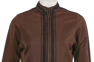 Lot 642 - A Thea Porter brown wool suit, early 1970s