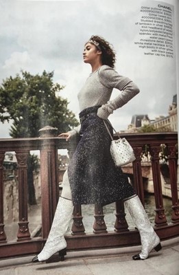 Lot 192 - A Chanel by Karl Lagerfeld sequined rainbow-grey sweater, 'Space' collection, Autumn-Winter 2017-18