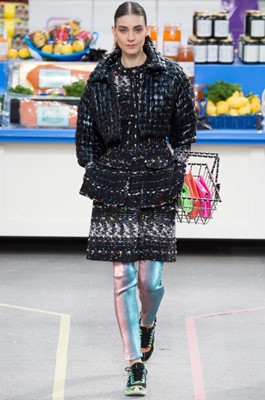 Lot 192 - A Chanel by Karl Lagerfeld sequined rainbow-grey sweater, 'Space' collection, Autumn-Winter 2017-18