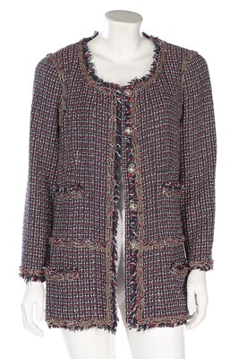 Lot 257 - A Chanel tweed jacket, 1998, labelled and size...