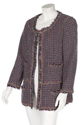 Lot 257 - A Chanel tweed jacket, 1998, labelled and size...