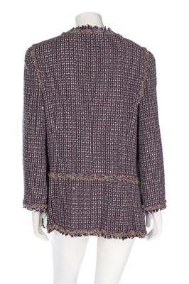 Lot 257 - A Chanel tweed jacket, 1998, labelled and size...