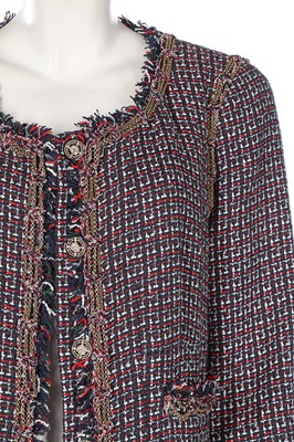 Lot 257 - A Chanel tweed jacket, 1998, labelled and size...